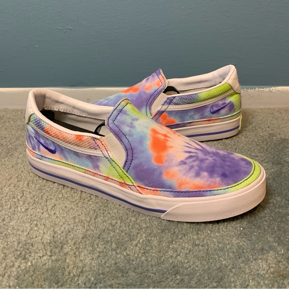 Nike Court Legacy Shoes Sz 7 Used Tye Dye CZ1752 900 Tye Dye Colorful Sneaker